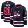 Maillot de Hockey Winnipeg Jets Fanatics Premium Kyle Connor 2024-25 Noir Troisième - Homme
